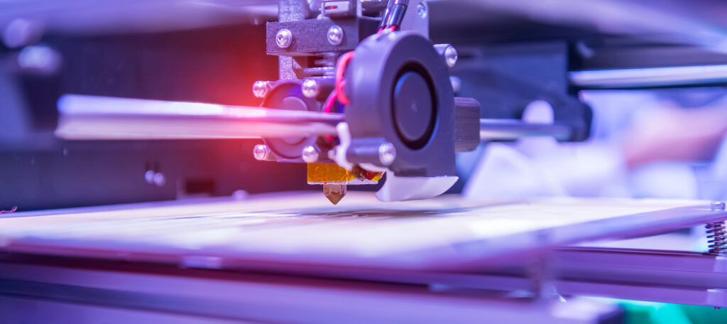 High precision 3D printer in action